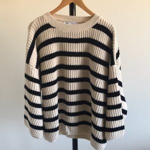 Zara oversized knit sweater